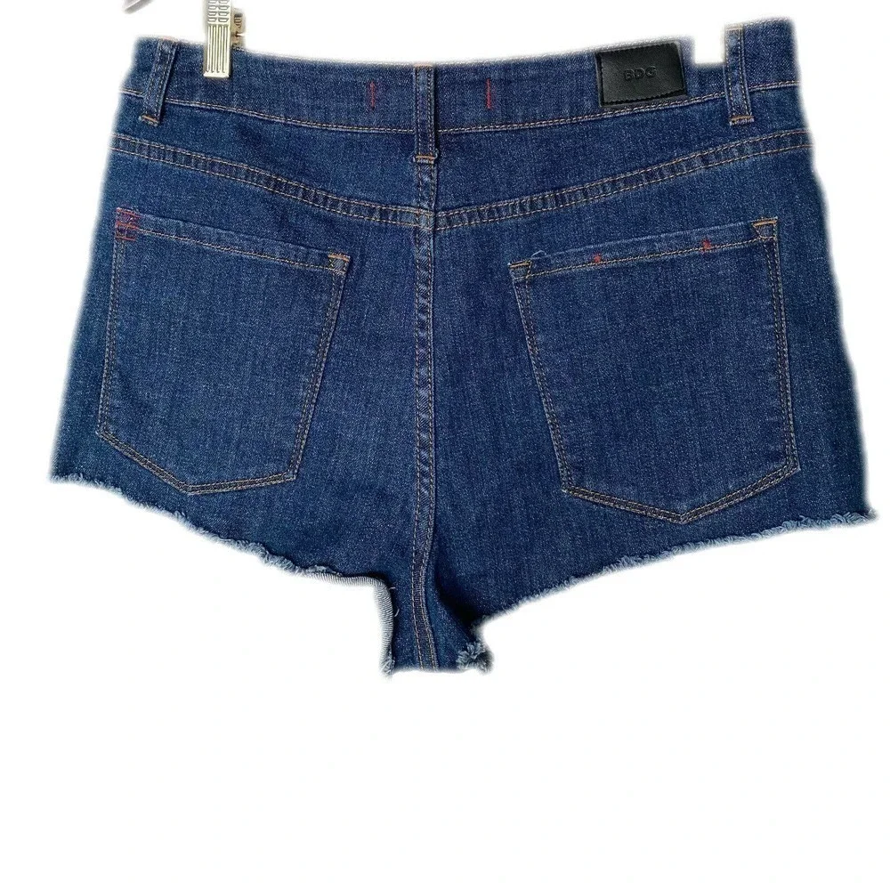 BDG Women's Blue High Rise‎ Cheeky Shorts 31